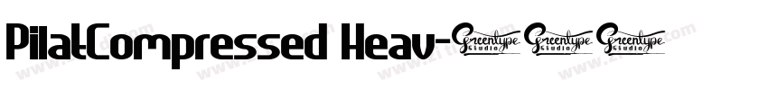 PilatCompressed Heav字体转换